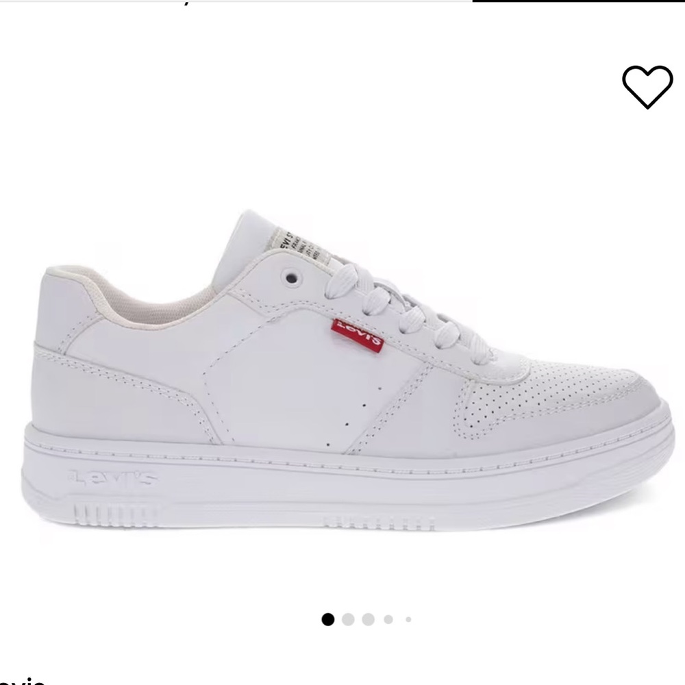 Levi's Women's Drive Lo Classic White Sneakers Sz 7 - Picture 2 of 6